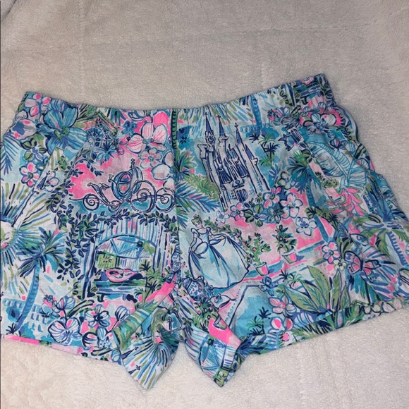 Lilly Pulitzer Disney Cinderella Lilo Linen Shorts - Picture 3 of 8